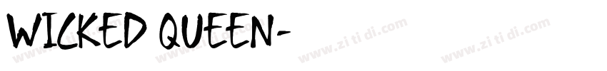 WICKED QUEEN字体转换